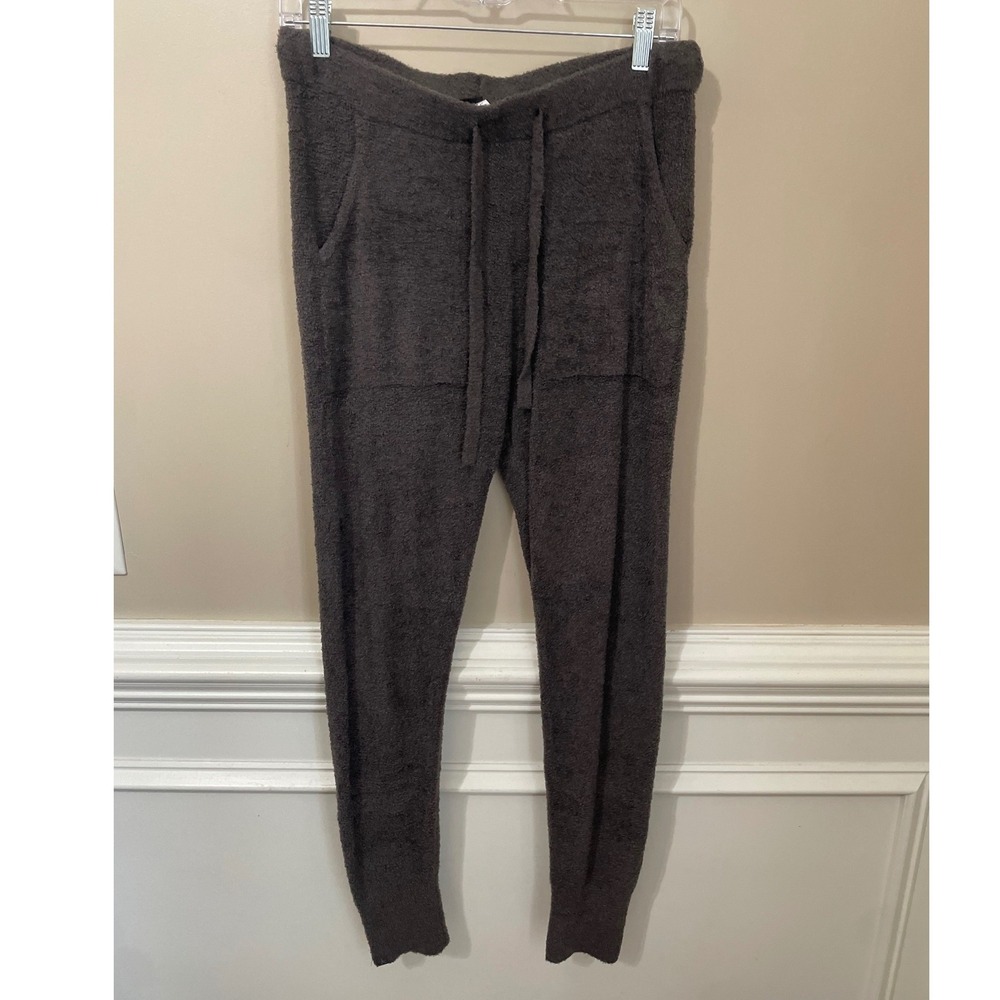 Barefoot Dreams CozyChic Lite Joggers Charcoal Gray Knit Lounge Pants XS